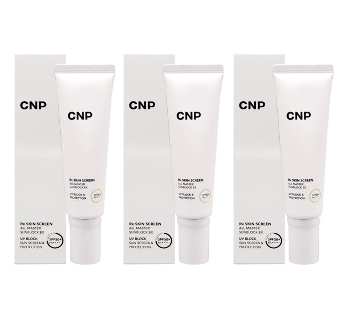 3 x CNP Rx Skin Screen All Master Sun Block EX 50ml Aug. 2026 from Korea