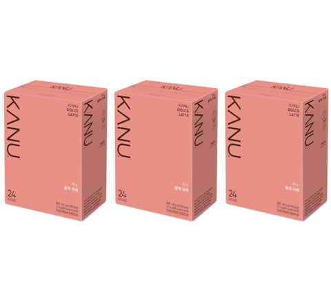 3 x KANU Dolce Latte 24 Sticks – Korean Instant Coffee Mix from Korea by KANU