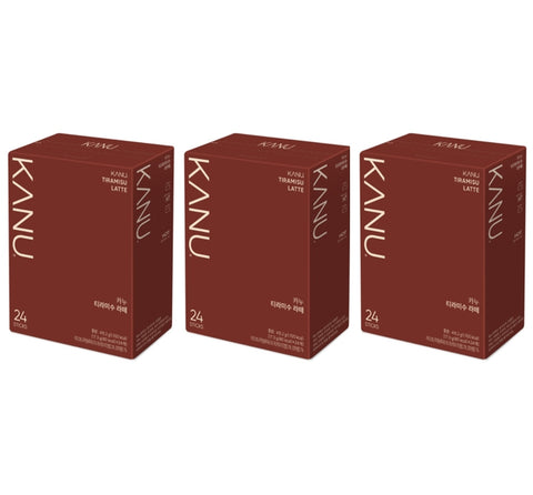3 x KANU Tiramisu Latte 24 Sticks – Korean Instant Coffee Mix from Korea by KANU