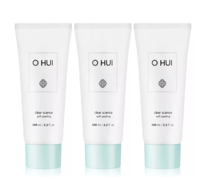 3 x O HUI Clear Science Soft Peeling 100ml from Korea – Gentle Exfoliating Gel