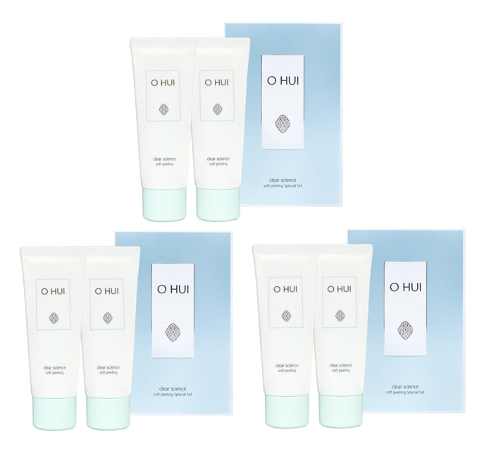 3 x O HUI Clear Science Soft Peeling Aug. 2026 Set (2 Items) from Korea