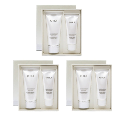 3 x O HUI Extreme White Bright Cleansing Foam Aug. 2026 Set (2 Items) from Korea