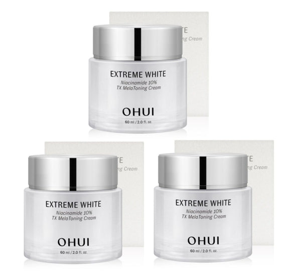3 x O HUI Extreme White Niacinamide 10% TX Melatoning Cream 60ml from Korea
