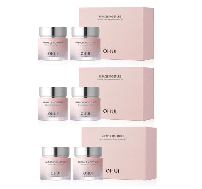 3 x O HUI Miracle Moisture Ceramide Boosting Cream Duo Edition May 2026 Set (2 Items) from Korea