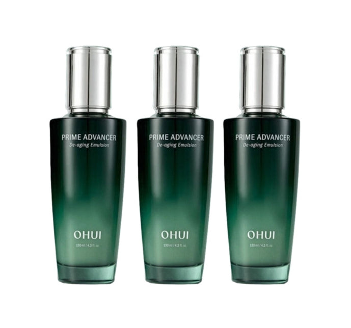 3 x O HUI Prime Advancer De-aging Emulsion 130ml from Korea