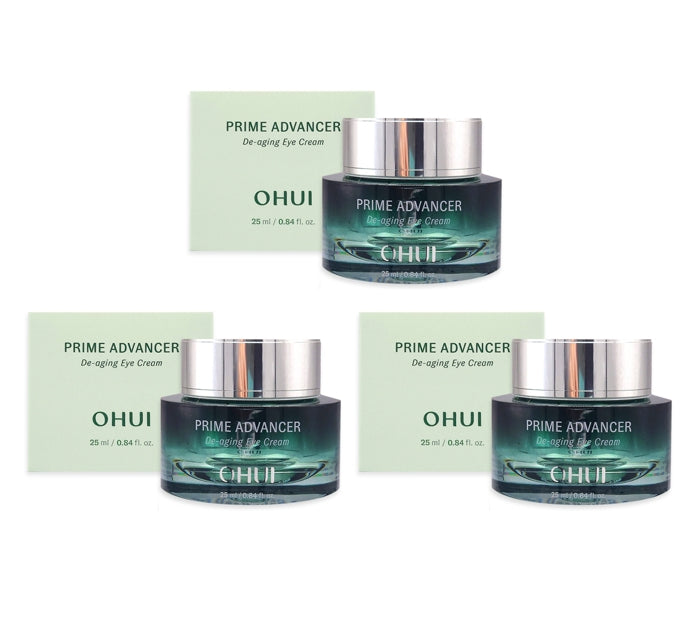 3 x O HUI Prime Advancer De-aging Eye Cream 25ml from Korea