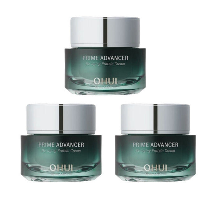 3 x O HUI Prime Advancer De-aging Protein Cream 50ml from Korea