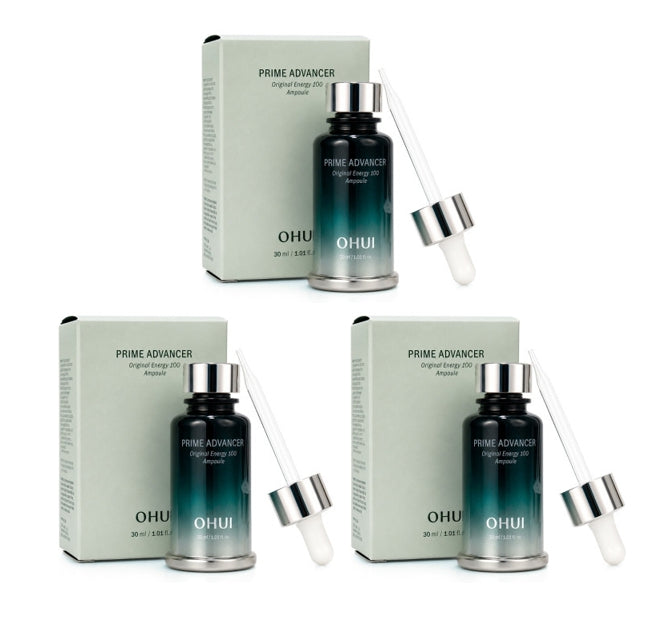 3 x O HUI Prime Advancer Original Energy 100 Ampoule 30ml from Korea