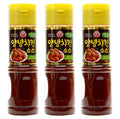 3 x OTOKI Sweet & Spicy Yangnyeom Sauce for Korean Chicken 490g Bottle from Korea