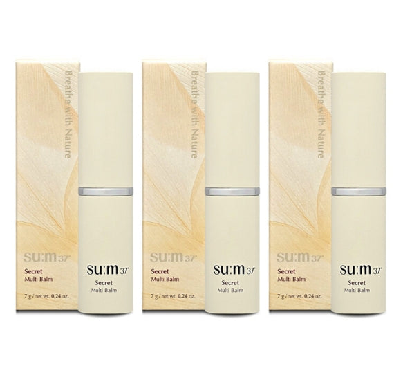 3 x Su:m37 Secret Multi Balm 7g from Korea