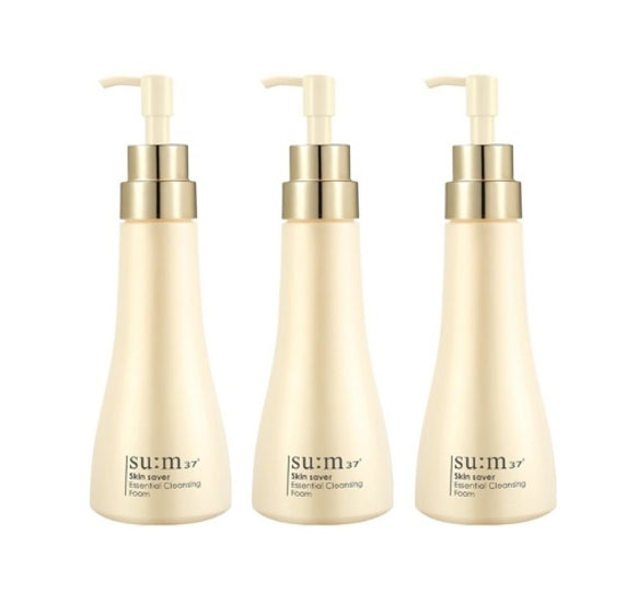 3 x Su:m37 Skin Saver Essential Cleansing Foam 250ml from Korea