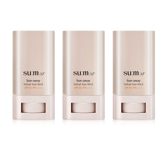 3 x Su:m37 Sun-away Velvet Sun Stick 18g from Korea