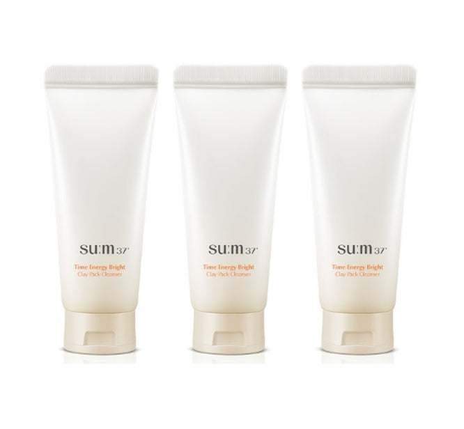 3 x Su:m37 Time Energy Bright Clay Pack Cleanser 150ml from Korea