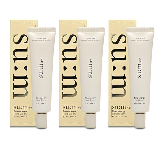 3 x Su:m37 Time Energy Hand Cream 60ml from Korea