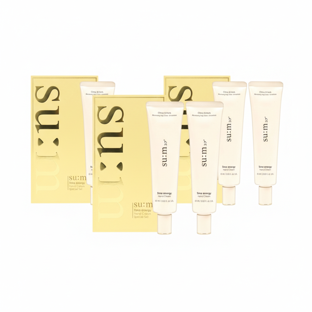 3 x Su:m37 Time Energy Hand Cream Jan. 2026 Set (2 Items) from Korea