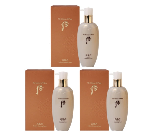 3 x The History of Whoo Cheongidan Hwahyun Radiant Cleansing Foam 200ml from Korea