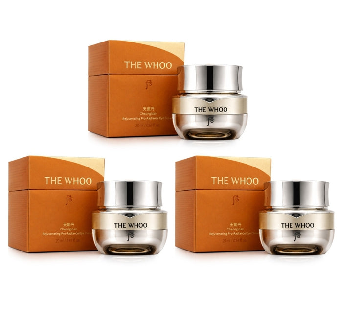 3 x The History of Whoo Cheongidan Hwahyun Regenerating Pro-Radiant  Eye Cream 20ml Aug. 2026 from Korea