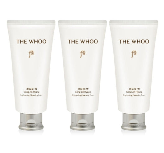 3 x The History of Whoo New Gongjinhyang:Seol Brightening Cleansing Foam 180ml from Korea