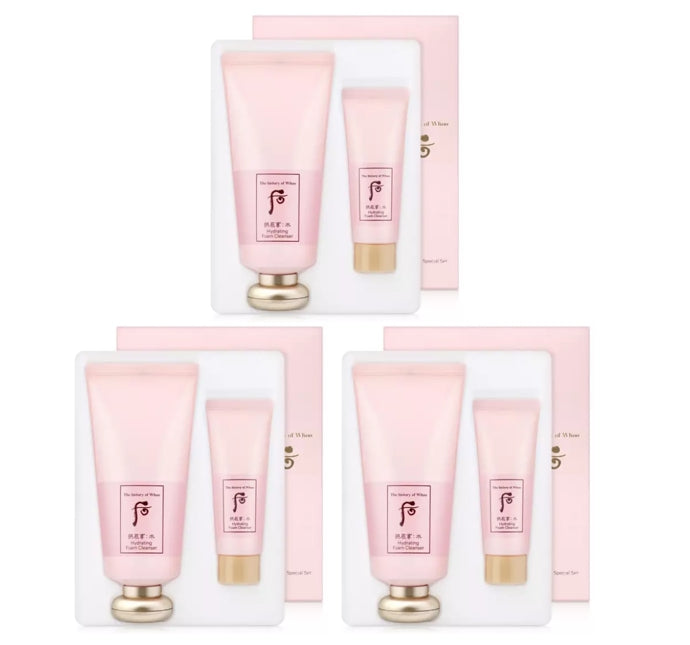 3 x The History of Whoo Gongjinhyang:Soo Sooyeon Hydrating Foam Cleanser Aug. 2026 Set (2 Items) from Korea