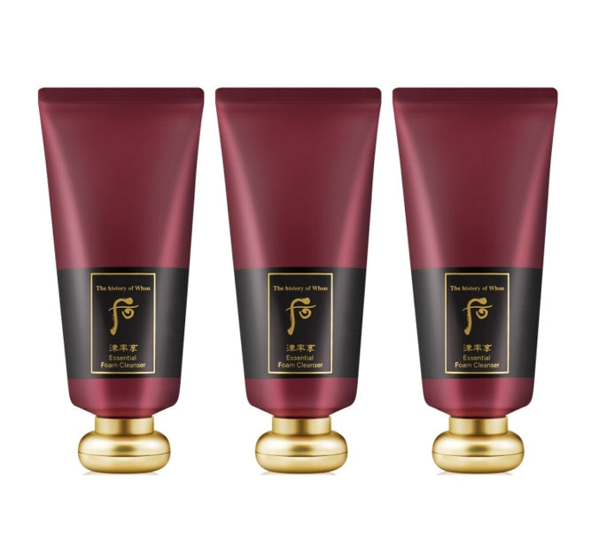 3 x The History of Whoo Jinyulhyang Essential Foam Cleanser 180ml from Korea