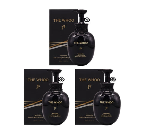 3 x The History of Whoo Whoospa Scalp Anti-aging Shampoo 350ml Sep. 2025 from Korea