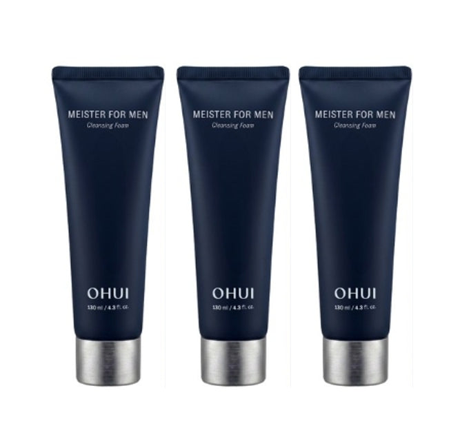 3 x [MEN] O Hui Meister for Men Cleansing Foam 130ml from Korea