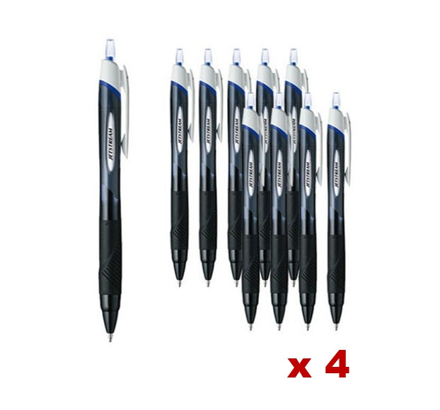 40 x Jetstream SXN-150-10 Ballpoint Pen 1.0mm Blue - Smooth, Quick-Drying Ink