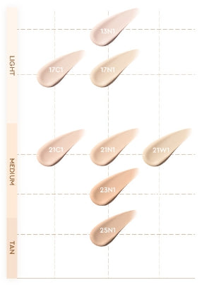 HERA Glow Lasting Foundation 24H Radiandt Skin 30g, SPF22/PA++, 8 Colours from Korea + Sample(1 Item) by HERA