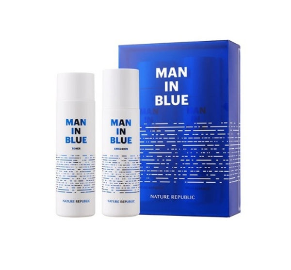[MEN] NATURE REPUBLIC Men In Blue Homme Set (2 Items) from Korea by NATURE REPUBLIC