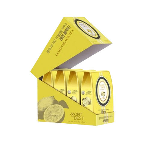 4 X MONTBEST With The Blending House Lemon Black Tea, 10 sticks from Korea_KT by MONTBEST