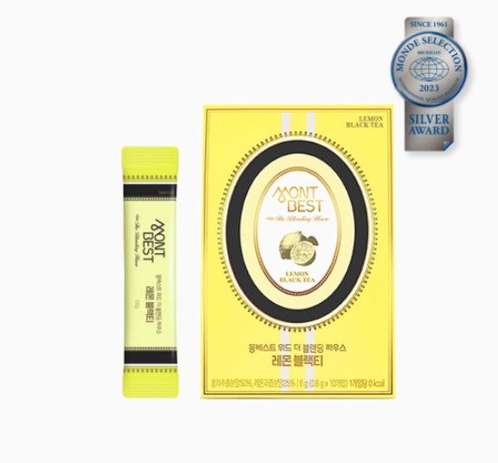 2 X MONTBEST With The Blending House Lemon Black Tea, 10 sticks from Korea_KT by MONTBEST