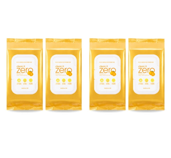 4 x BANILA CO Clean It Zero Mandarin C Vegan Cleansing Tissue (80 sheets) from Korea by BANILA CO