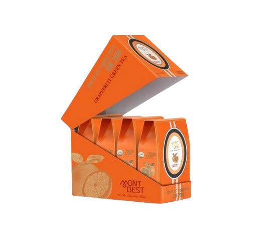 4 X MONTBEST With The Blending House Grapefruit Green Tea, 10 sticks from Korea_KT by MONTBEST