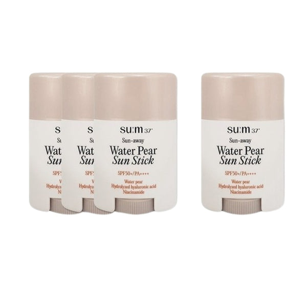 4 x Su:m37 Sun-away Water Pear Sun Stick July 2025 Set from Korea by Su:m37