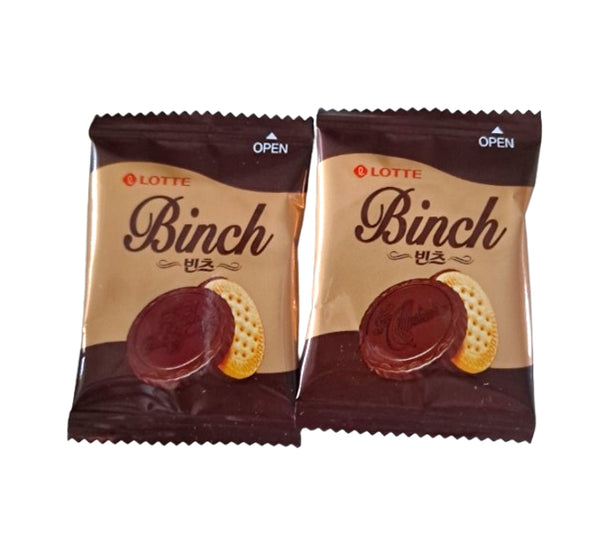 2 x Lotte Binch Half Chocolate Biscuits – 204g Korean Snack by Lotte