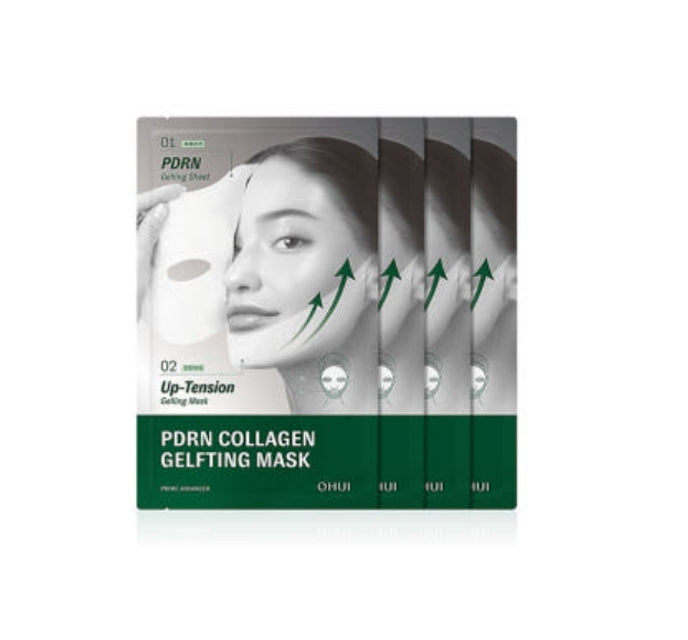 OHUI Prime Advancer PDRN Collagen Gel Lifting Mask – 4 Sheets from Korea by O HUI