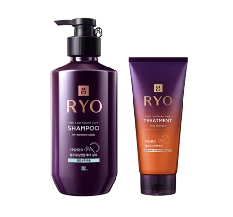 Ryo Jayangyunmo Hair Loss Expert Care Shampoo for Sensitive Scalp 400mL + Ryo Hair Loss Care Treatment 330ml from Korea