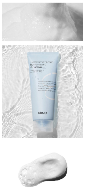 3 x COSRX Triple Hyaluronic Moisturizing Cleanser 150ml from Korea by COSRX