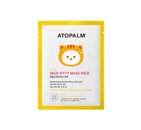 5 x ATOPALM Kids Wild Kitty Mask Pack 15g from Korea by ATOPALM