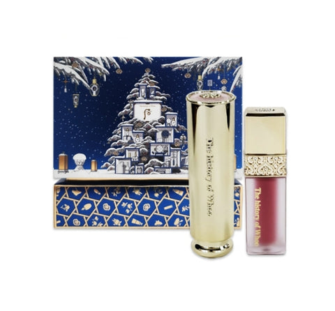 The History of Whoo Gongjinhyang:Mi Glow Lip Balm Pink Holiday Edition Jan. 2024 Set (2 Items) from Korea