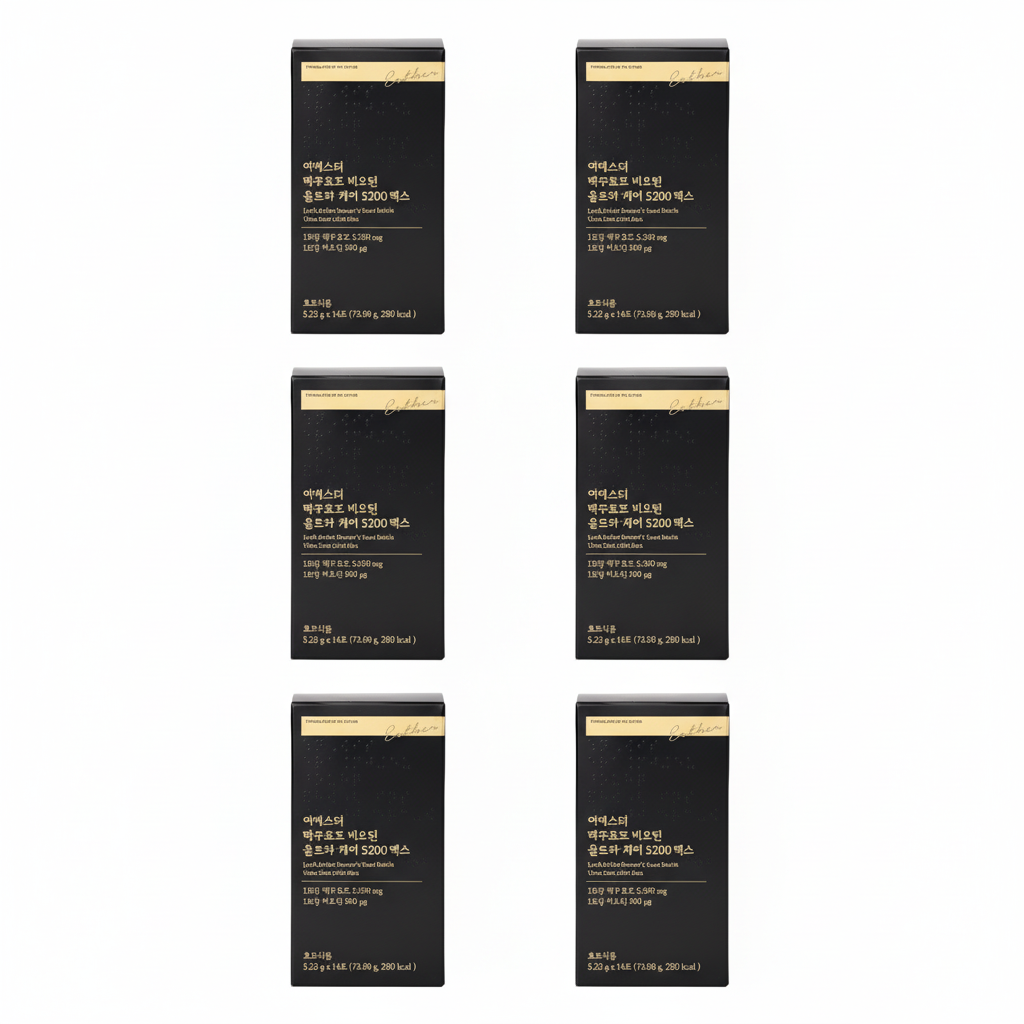 6 x ESTHER FORMULA Lyuh Esther Brewer's Yeast Biotin Ultra Care 5200 Max (5.22g x 14) from Korea