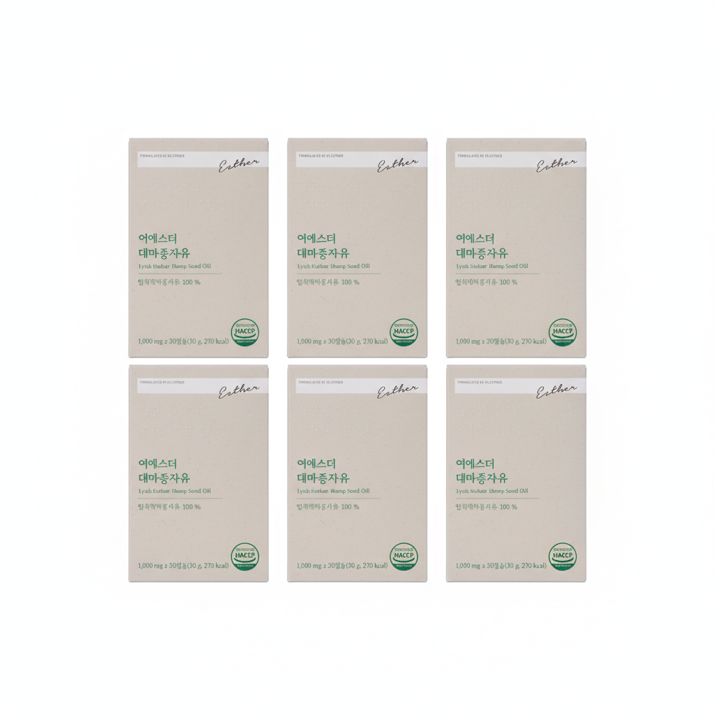 6 x ESTHER FORMULA Lyuh Esther Hemp Seed Oil (30g x 30) from Korea