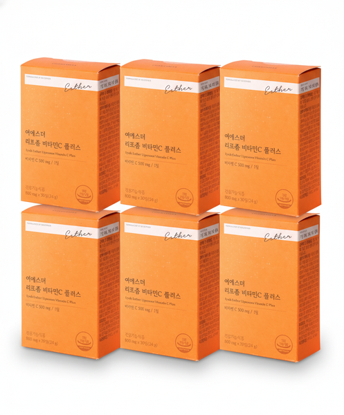 6 x ESTHER FORMULA Lyuh Esther Liposome Vitamin C Plus 30 Capsules from Korea