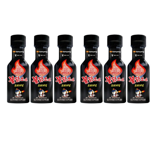 6 x Samyang Original Buldak Sauce 200g, The Famous Korean Fire Noodle Sauce from Korea