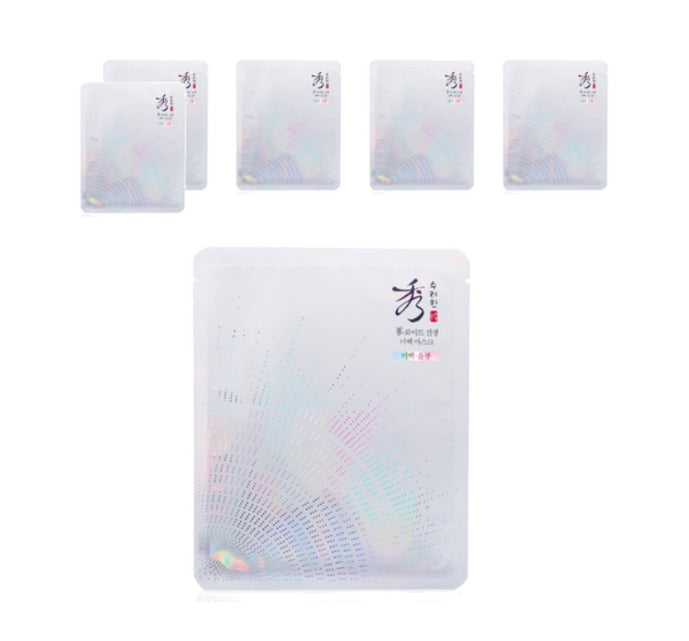 6 x Sooryehan White Ginseng Brightening Mask from Korea by Sooryehan