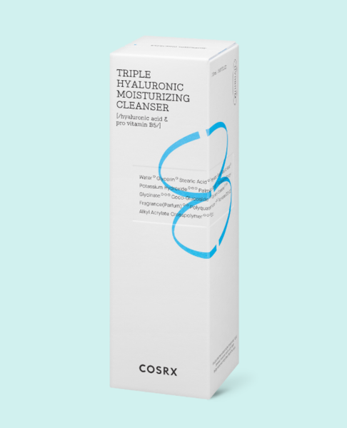 3 x COSRX Triple Hyaluronic Moisturizing Cleanser 150ml from Korea by COSRX