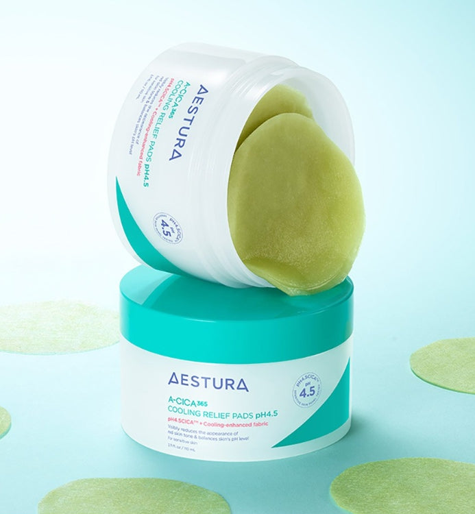 AESTURA A-Cica 365 Cooling Relief Pads pH4.5, 60 Pads from Korea