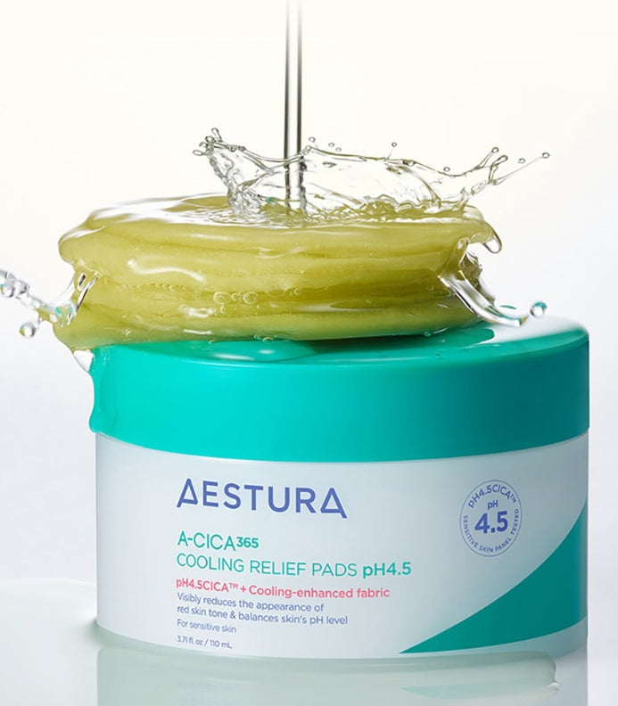 AESTURA A-Cica 365 Cooling Relief Pads pH4.5, 60 Pads from Korea