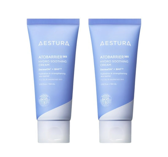 2 x AESTURA Atobarrier 365 Hydro Soothing Cream 60ml from Korea