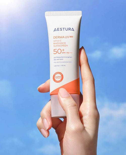 2 x AESTURA Derma UV 365 Vita-C Radiance Sunscreen 40ml SPF 50+ PA++++ from Korea